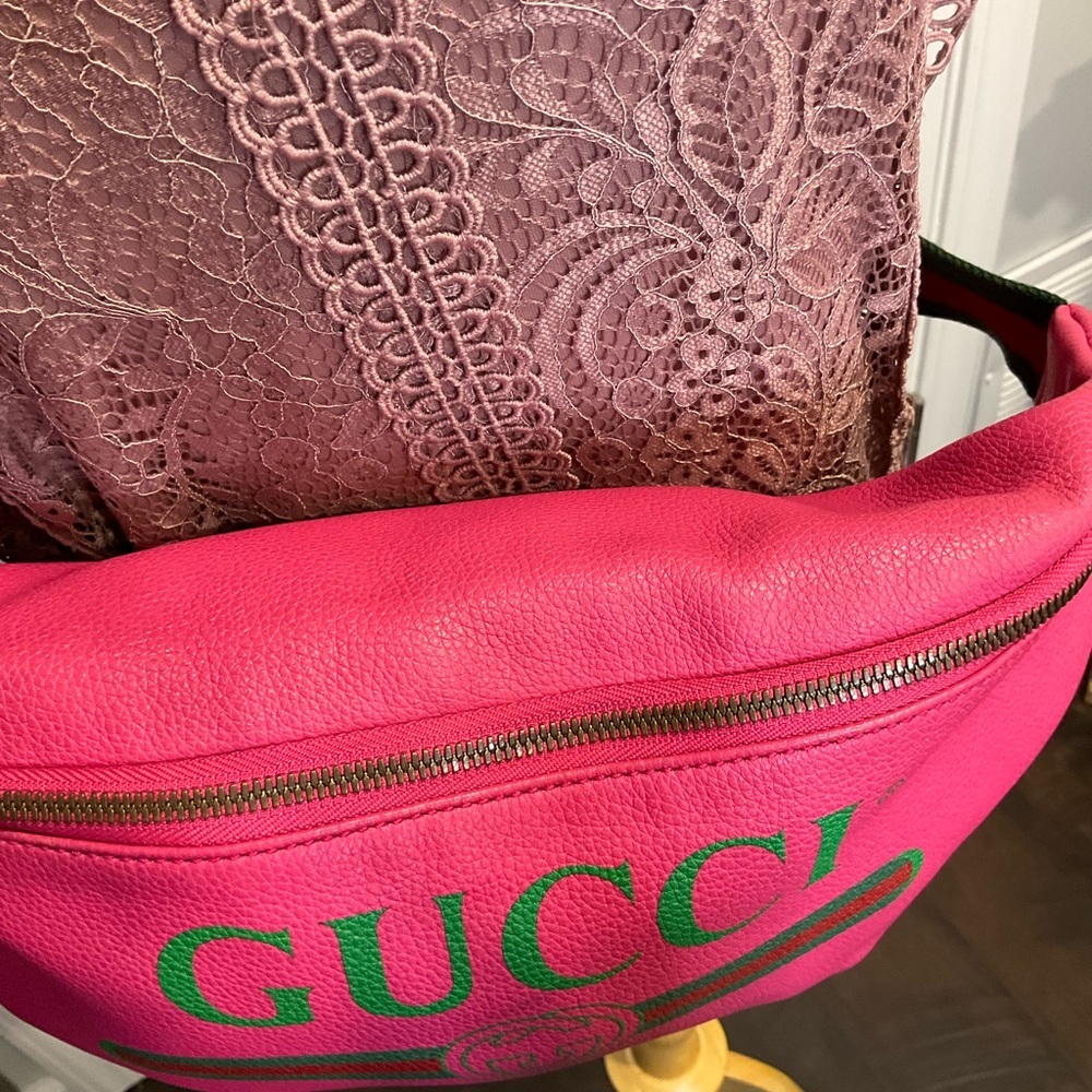Gucci Sherry Line Pink Bumbag or Waistbag - Picture 8 of 12